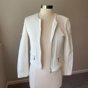 Club Monaco White Tailored Blazer